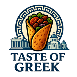 Taste of Greek  logo.